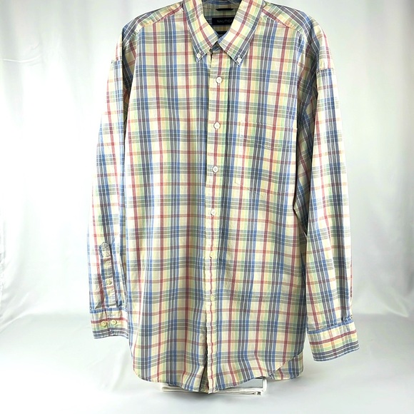 Nautica Other - Nautica Long Sleeve Light-Weight Plaid Shirt Men’s Size Large - Multi-Color